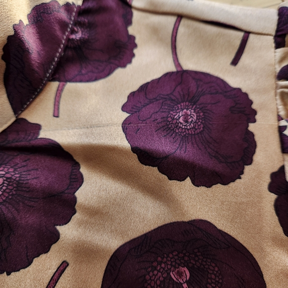 Ann Taylor Floral Flutter Sleeve Belted Flare Dress - Picture 10 of 10